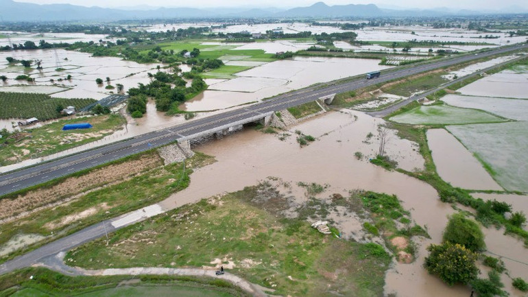 Nhiều diện tích hoa màu bị ngập sâu. 34625a7cebb560eb39a4-2949.jpg