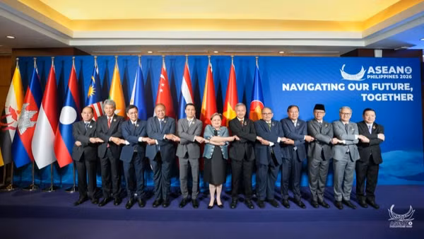 Các quan chức ASEAN tham dự loạt Hội nghị cấp Bộ trưởng Ngoại giao ASEAN trù bị cho Hội nghị Cấp cao ASEAN lần thứ 48. (Ảnh: Ban Tổ chức ASEAN)