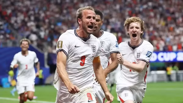 Harry Kane ghi cú đúp để đội tuyển Anh lội ngược dòng và thắng chung cuộc 2-1 trước Cộng hòa Dân chủ Congo trong trận đấu rạng sáng 2/7 (giờ Việt Nam). (Ảnh: FIFA)