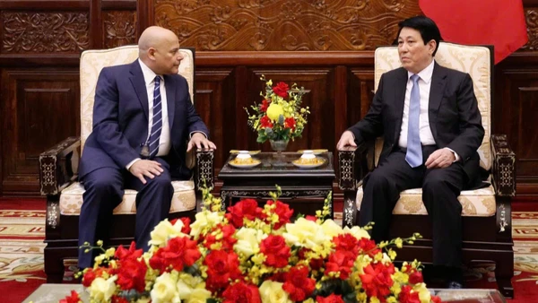 Chủ tịch nước tiếp Đại sứ Ai Cập.