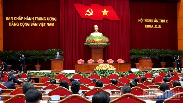 Quang cảnh phiên bế mạc hội nghị. (Ảnh: ĐĂNG KHOA)