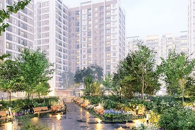 Phối cảnh khu nhà ở xã hội Hoa Lư, Ninh Bình.