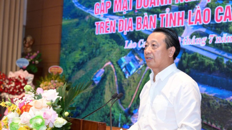 Đồng chí Nguyễn Quang Vinh, Phó Chủ tịch Liên đoàn Thương mại và Công nghiệp Việt Nam phát biểu. z6851772552883-264bde20b8a13ec1490d96fee3b78a40-7163.jpg