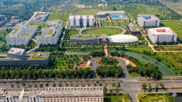 Trường đại học Việt Đức chụp từ trên cao. (Ảnh: Trường đại học Việt Đức)