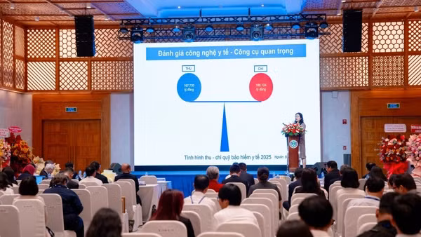 Chuyên gia trình bày tham luận tại sự kiện. (Ảnh: HÀ CHÂU) 