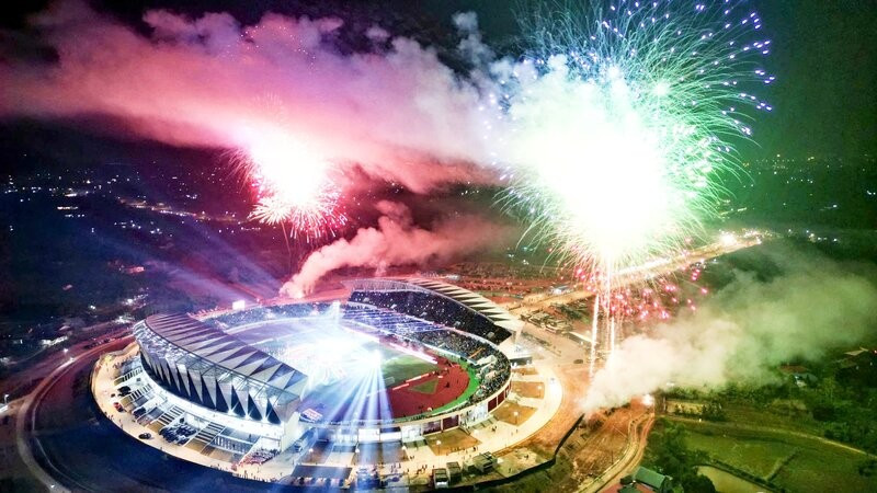 Lễ khai mạc giải bóng đá Tứ Hùng-Thái Nguyên năm 2025 diễn ra sôi động, hấp dẫn, giàu bản sắc.