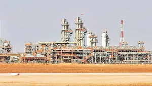 Một cơ sở khai thác khí đốt của Algeria.
