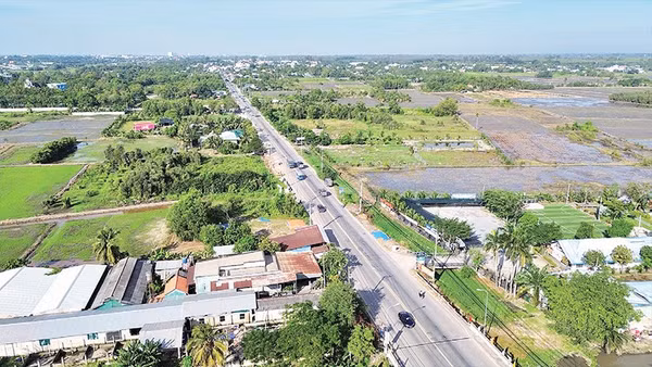 Tỉnh lộ 8, khu vực Củ Chi, Thành phố Hồ Chí Minh có đất nông nghiệp, nằm trong dự án cao tốc Thành phố Hồ Chí Minh-Mộc Bài.