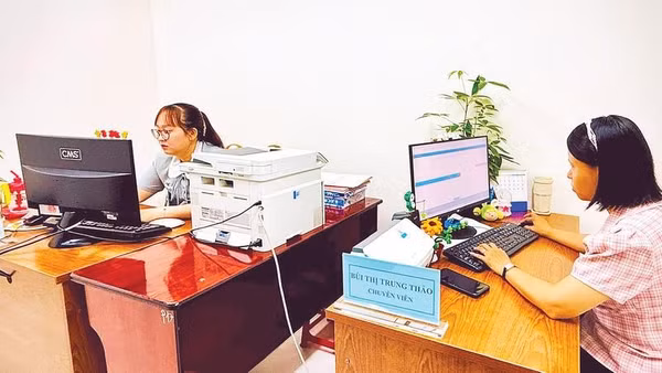 Chị Bùi Thị Trung Thảo hiện làm việc tại Văn phòng Hội đồng nhân dân, Ủy ban nhân dân phường An Nhơn, Thành phố Hồ Chí Minh.