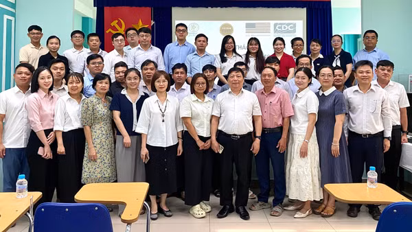 Học viên tại khóa đào tạo do Viện Pasteur Thành phố Hồ Chí Minh phối hợp các đơn vị tổ chức.