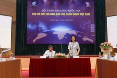 Hội thảo khoa học quốc gia “Phụ nữ với 100 năm Báo chí cách mạng Việt Nam”.