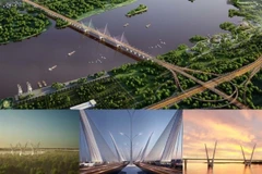 Phương án đạt giải nhất cuộc thi tuyển phương án kiến trúc cầu Thượng Cát.