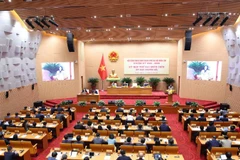 Quang cảnh kỳ họp thứ 29 của Hội đồng nhân dân thành phố Hà Nội.