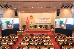 Quang cảnh kỳ họp thứ 31 của Hội đồng nhân dân thành phố Hà Nội.