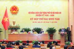 Quang cảnh Kỳ họp thứ 28 của Hội đồng nhân dân thành phố khóa 16.