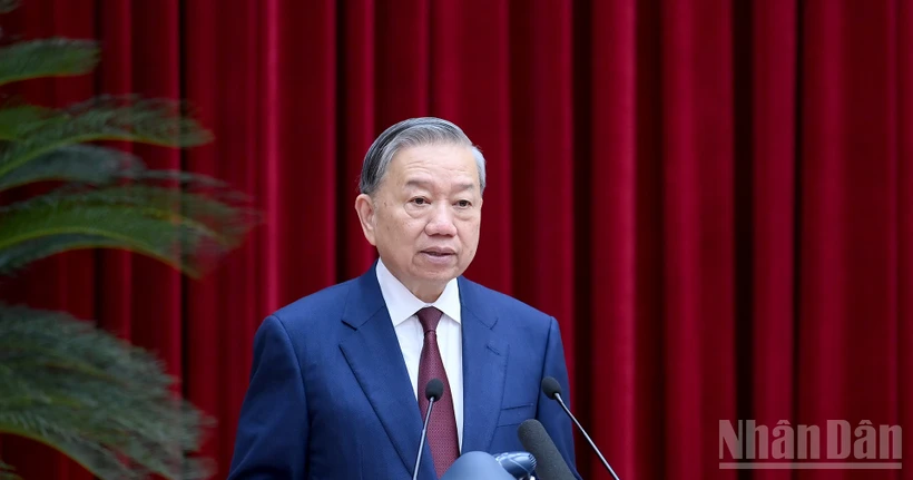 Tổng Bí thư Tô Lâm phát biểu bế mạc Hội nghị Trung ương 2 khóa XIV