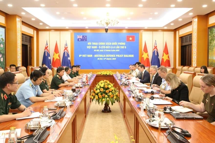 Quang cảnh Đối thoại Chính sách quốc phòng Việt Nam-Australia lần thứ 8.