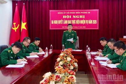 Đảng ủy Hải đoàn Biên phòng 38 ra nghị quyết lãnh đạo thực hiện nhiệm vụ năm 2026.
