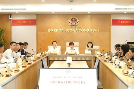 Họp báo thường kỳ tháng 10/2025 tại Bộ Khoa học và Công nghệ. (Ảnh: TL)