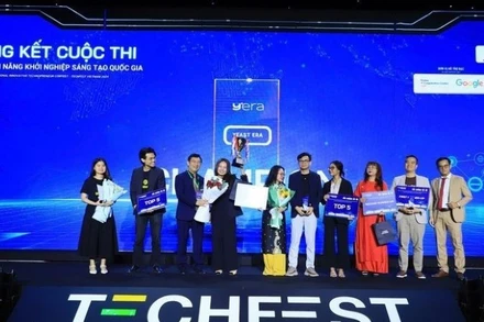 Chung kết Cuộc thi Tìm kiếm tài năng khởi nghiệp sáng tạo quốc gia Techfest Việt Nam năm 2024. (Ảnh: TL)