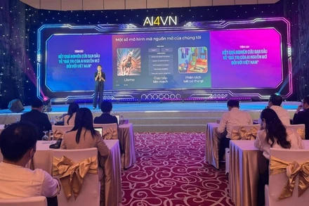 Ngày hội Trí tuệ nhân tạo Việt Nam (AI4VN 2025) với chủ đề "Vietnam in the Global AI Race-Việt Nam trong cuộc đua AI toàn cầu". (Ảnh: BÍCH LIÊN)