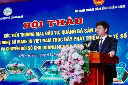 Thứ trưởng Khoa học và Công nghệ Bùi Hoàng Phương phát biểu tại sự kiện. (Ảnh: TL)