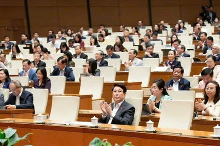 Chủ tịch nước Lương Cường cùng các đại biểu tham gia Phiên họp. (Ảnh: TL)