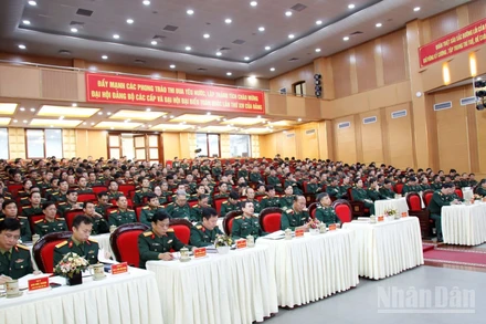 Các đại biểu dự Hội nghị Quân chính năm 2025 tại Học viện Quân y.