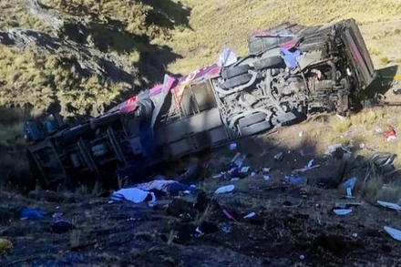 Một vụ tai nạn xe buýt ở Peru. (Ảnh minh họa: NBC News)