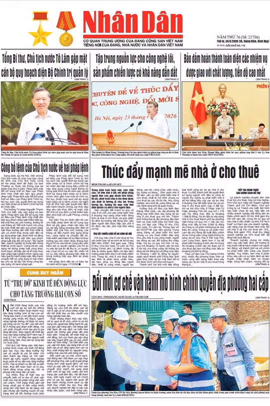 Báo Nhân Dân số 25786 