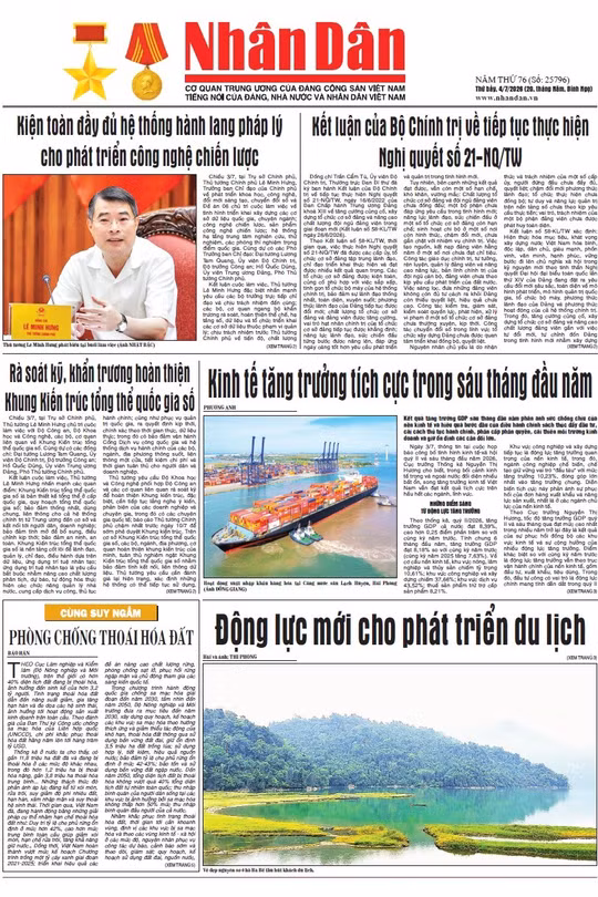 Báo Nhân Dân số 25796