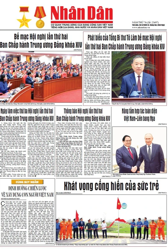 Báo Nhân Dân số 25697 