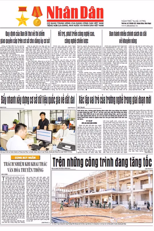 Báo Nhân Dân số 25798 