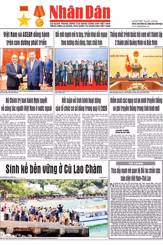 Báo Nhân Dân số 25828 