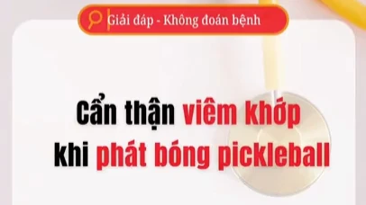 [Video] Cẩn thận viêm khớp khi phát bóng pickleball