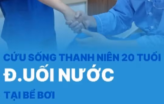 [Video] 3 phút quyết định sự sống của nam cứu hộ bể bơi 20 tuổi bị ngừng tim