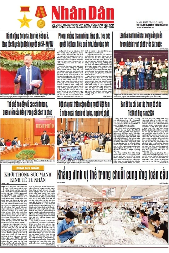 Báo Nhân Dân số 25610