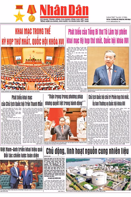 Báo Nhân Dân số 25709 