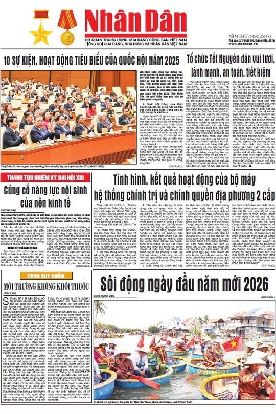 Báo Nhân Dân số 25617 