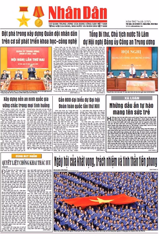 Báo Nhân Dân số 25787 