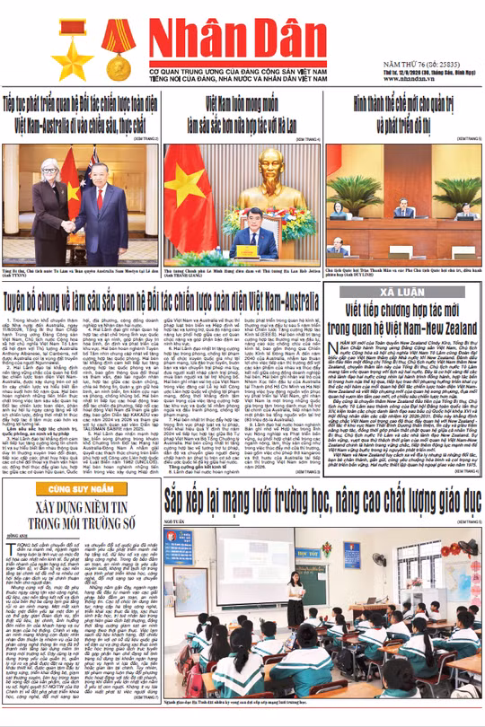 Báo Nhân Dân số 25835 