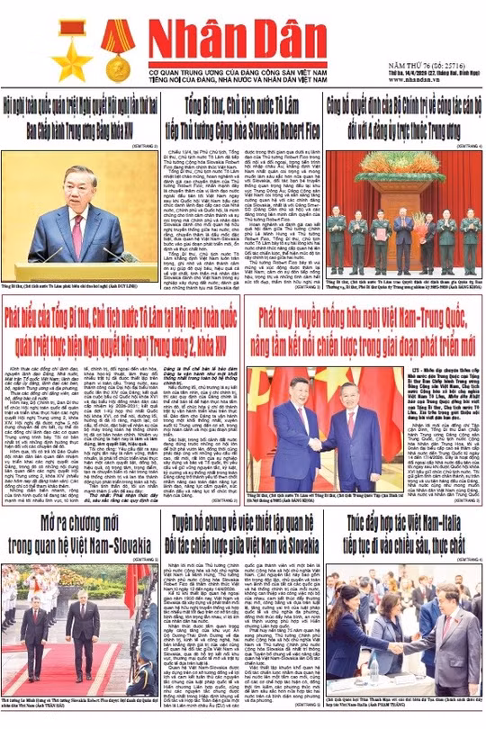 Báo Nhân Dân số 25716 