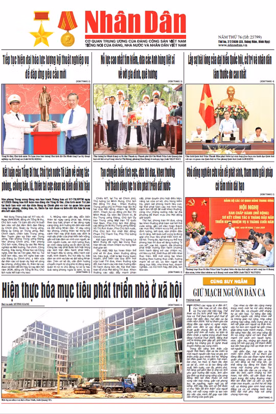 Báo Nhân Dân số 25799 