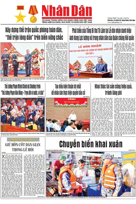 Báo Nhân Dân số 25672