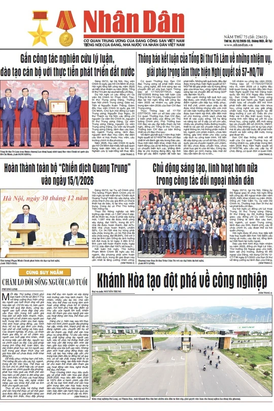 Báo Nhân Dân số 25615