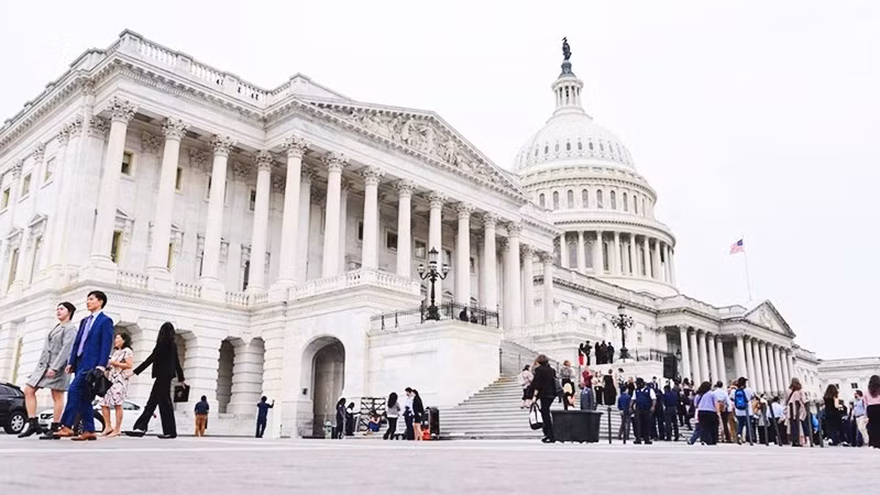 Trụ sở Tòa nhà Quốc hội Mỹ tại Washington D.C. Ảnh: ABC News 