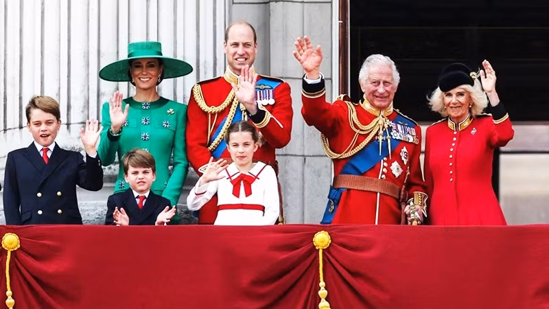 Hoàng gia Anh xuất hiện trong một sự kiện ở London hồi năm 2023. Ảnh: AFP
