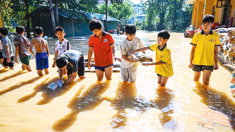 Hai cơn bão Bualoi, Matmo gây ảnh hưởng lớn đến nhiều địa phương miền bắc Việt Nam. Ảnh: THÀNH ĐẠT