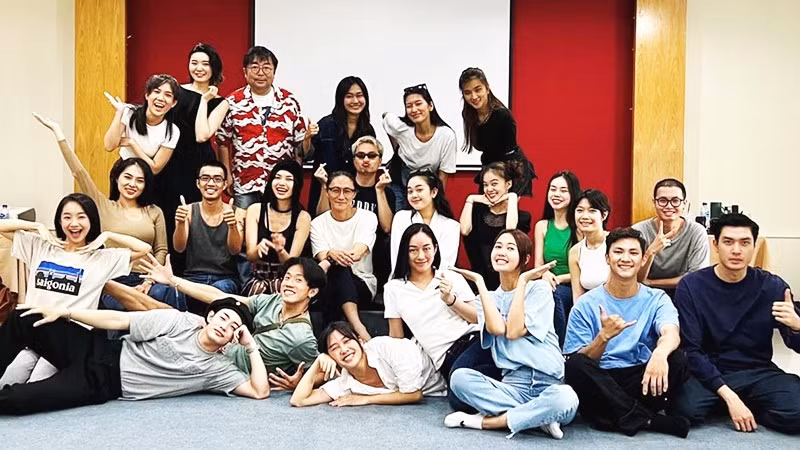 Lớp diễn xuất của “Gặp gỡ mùa thu 2022”. Ảnh: BTC CUNG CẤP