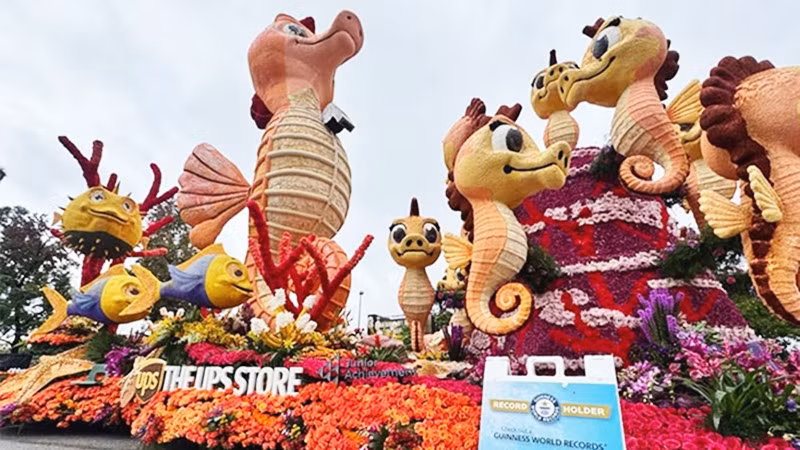 Xe diễu hành khổng lồ